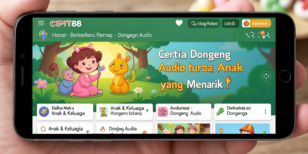 Antarmuka <strong>CIPIT88</strong> dengan fitur dongeng audio yang menarik