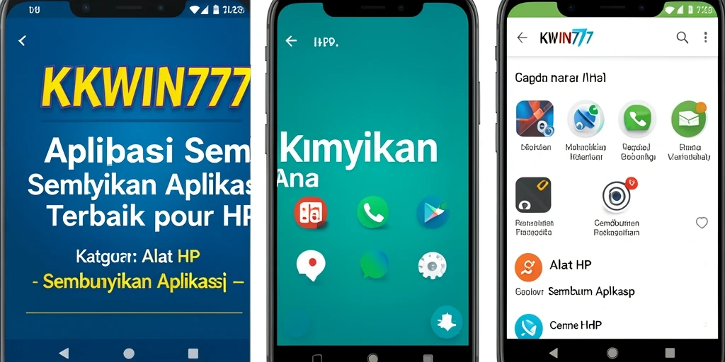 Antarmuka KKWIN777 yang sederhana dan intuitif untuk menyembunyikan aplikasi.