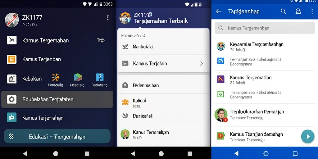 Antarmuka aplikasi ZK1177 dengan fitur terjemahan intuitif.