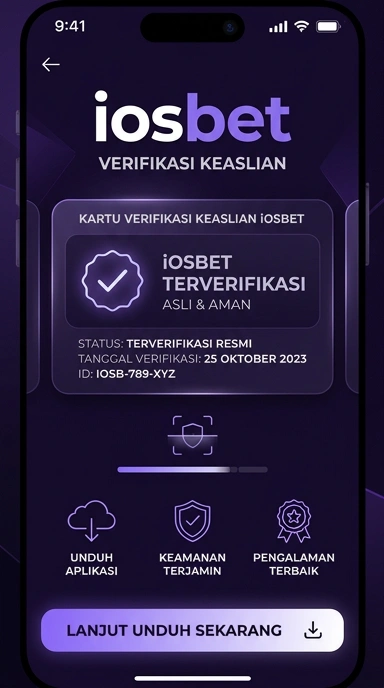 Tampilan kanal resmi iosbet